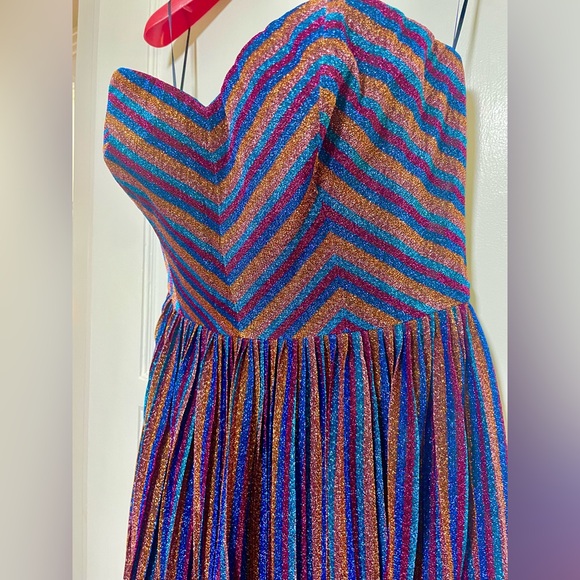 Dress the Population Dresses & Skirts - NWT Disco Queen 🪩 PROM DRESS 👗 Sequin Strapless - Size L
